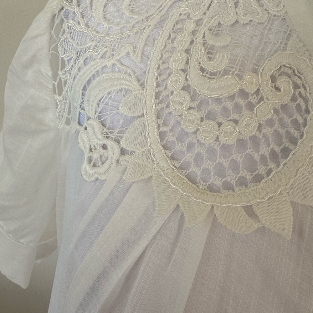 Zimmerman 100% cotton White Lace Maxi Dress - Picture 15 of 16